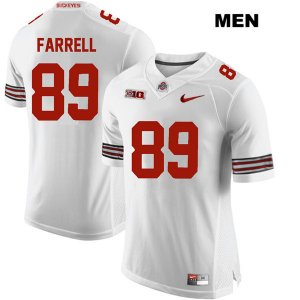 Men's NCAA Ohio State Buckeyes Luke Farrell #89 College Stitched Authentic Nike White Football Jersey ZZ20T61MD